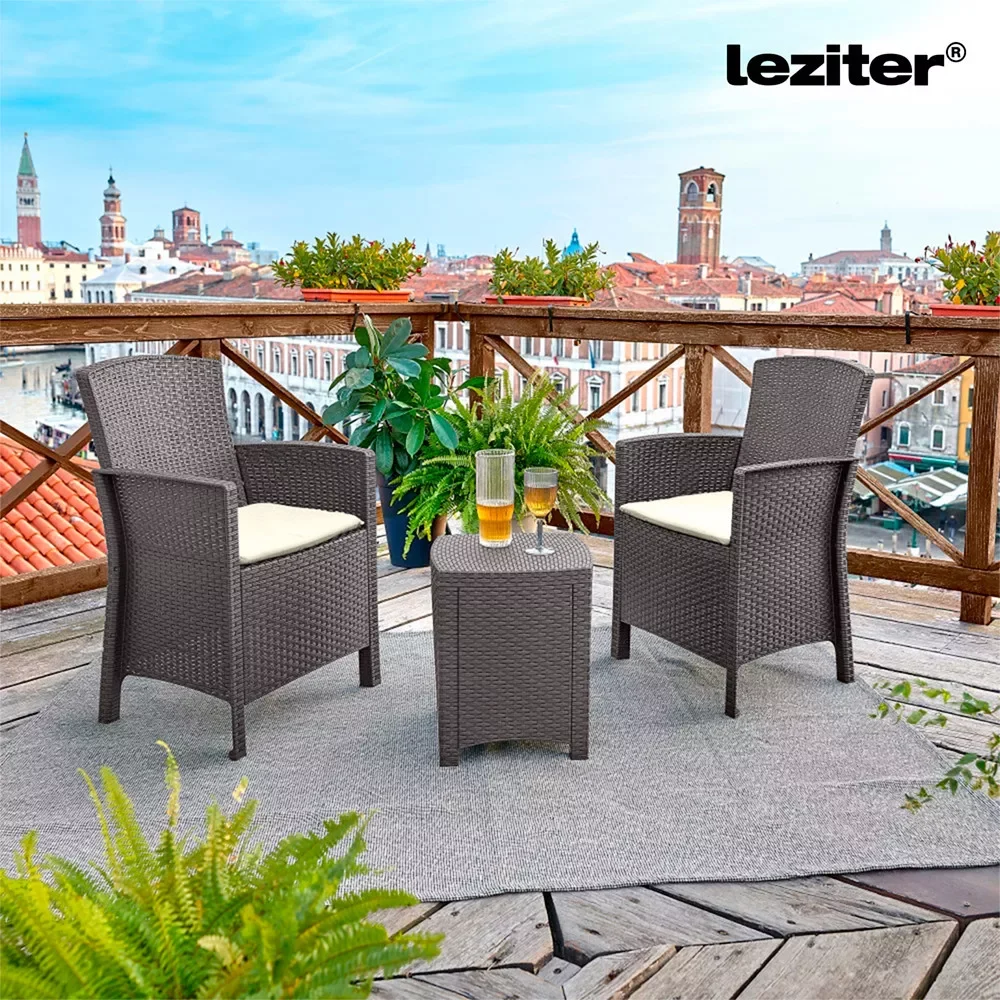 Lima műrattan karfás szék cappuccino