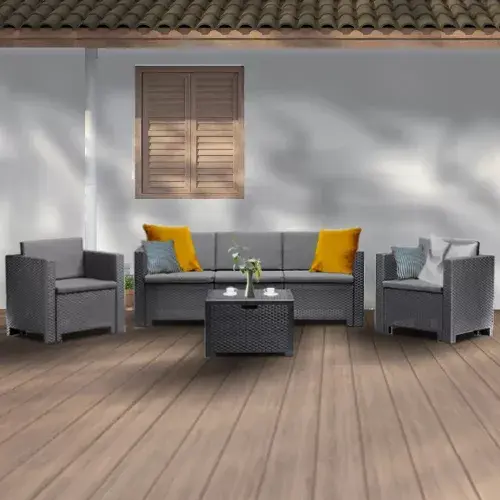 city 5 szemelyes kerti butor garnitura grafit homelux.hu